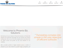 Tablet Screenshot of phoenixbizsolutions.com